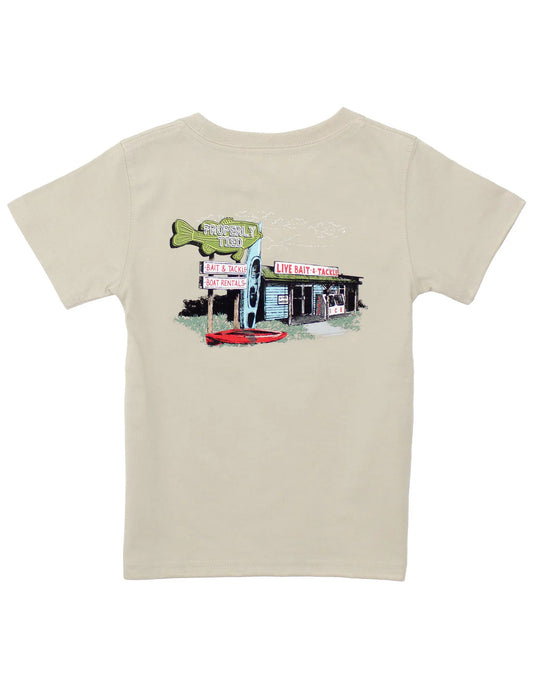 Properly Tied Bait Shop SS Tee in Linen