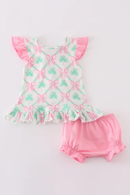 St. Patrick's Clover 2pc outfit