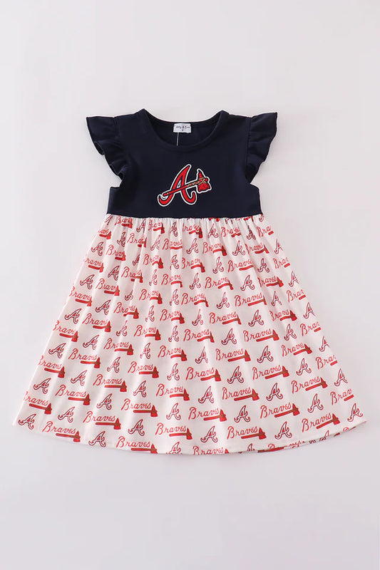 Atlanta Braves Applique Dress
