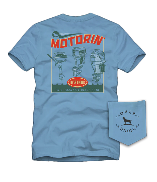 Over Under Motorin' T-shirt Azure