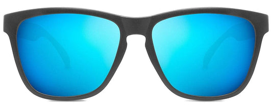 Abaco Sunglasses Kai Junior Matte Black/Deep Blue Mirror