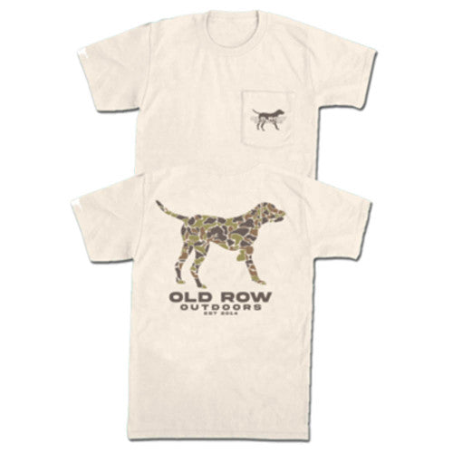 Old Row Outdoors Pointer Pocket Tee in Ivory