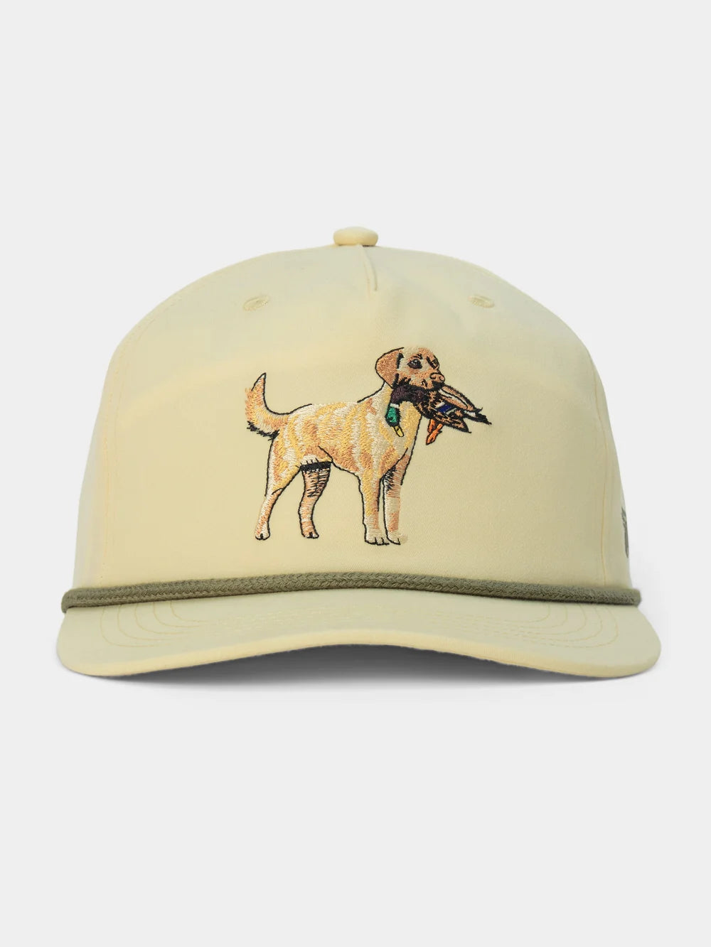 Duck Camp Grandpa Hat Yellow Lab Ivory