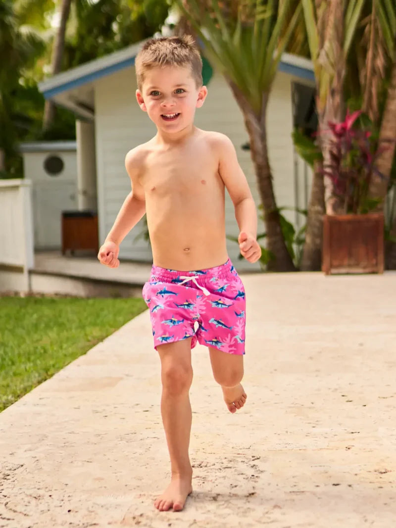 Chubbies The Lil Great Pink Shark Swim Trunk