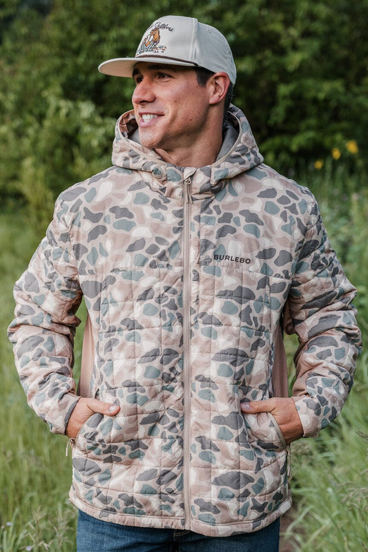 Burlebo Pintail Camo Puffer Jacket Oversized