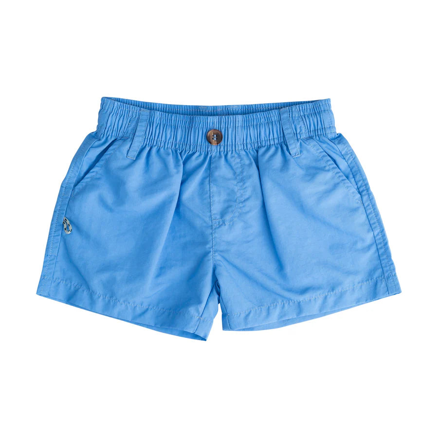 Prodoh Boys' Outrigger Performance Shorts in Marina Blue
