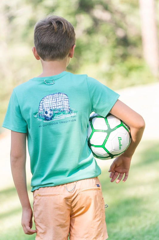 Prodoh Kid's Cotton Short Sleeve T-shirt – Soccer Goal Art