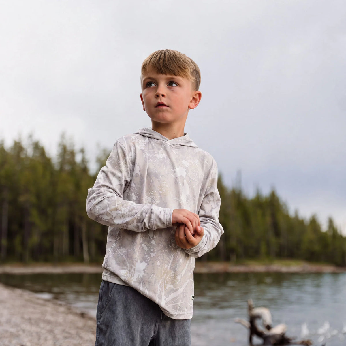 Burlebo Drifter Camo Youth Performance Hoodie
