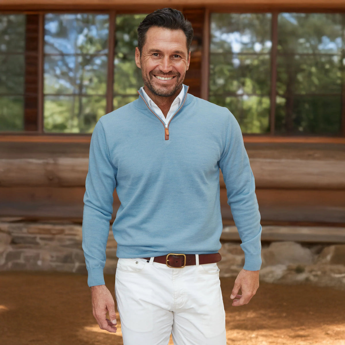 Collars and Co Cashmere Touch Australian Merino QZip