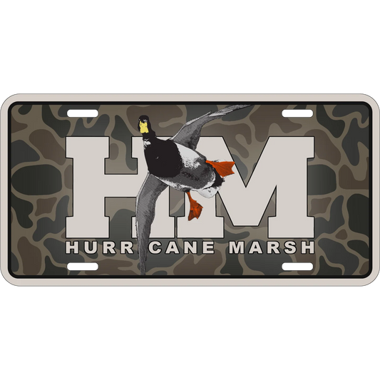 Hurricane Marsh Red Leg License Plate