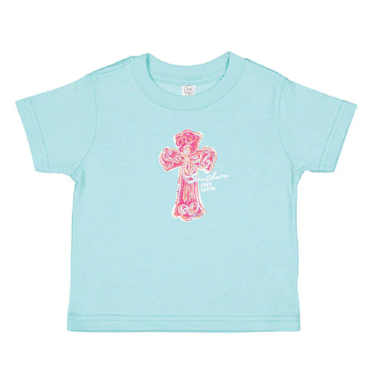 Southern Fried Cotton Faith Hope Love Tee for Girls