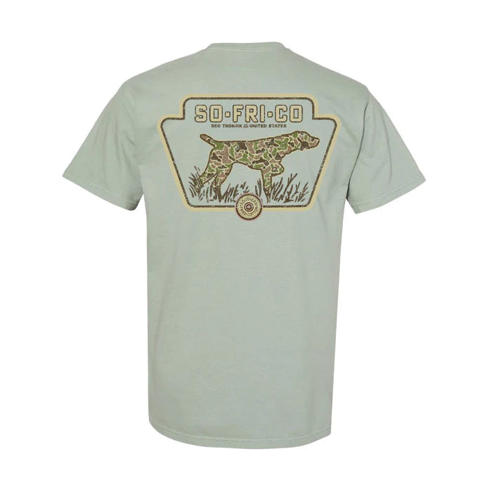 Southern Fried Cotton Old School Camo Badge Tee