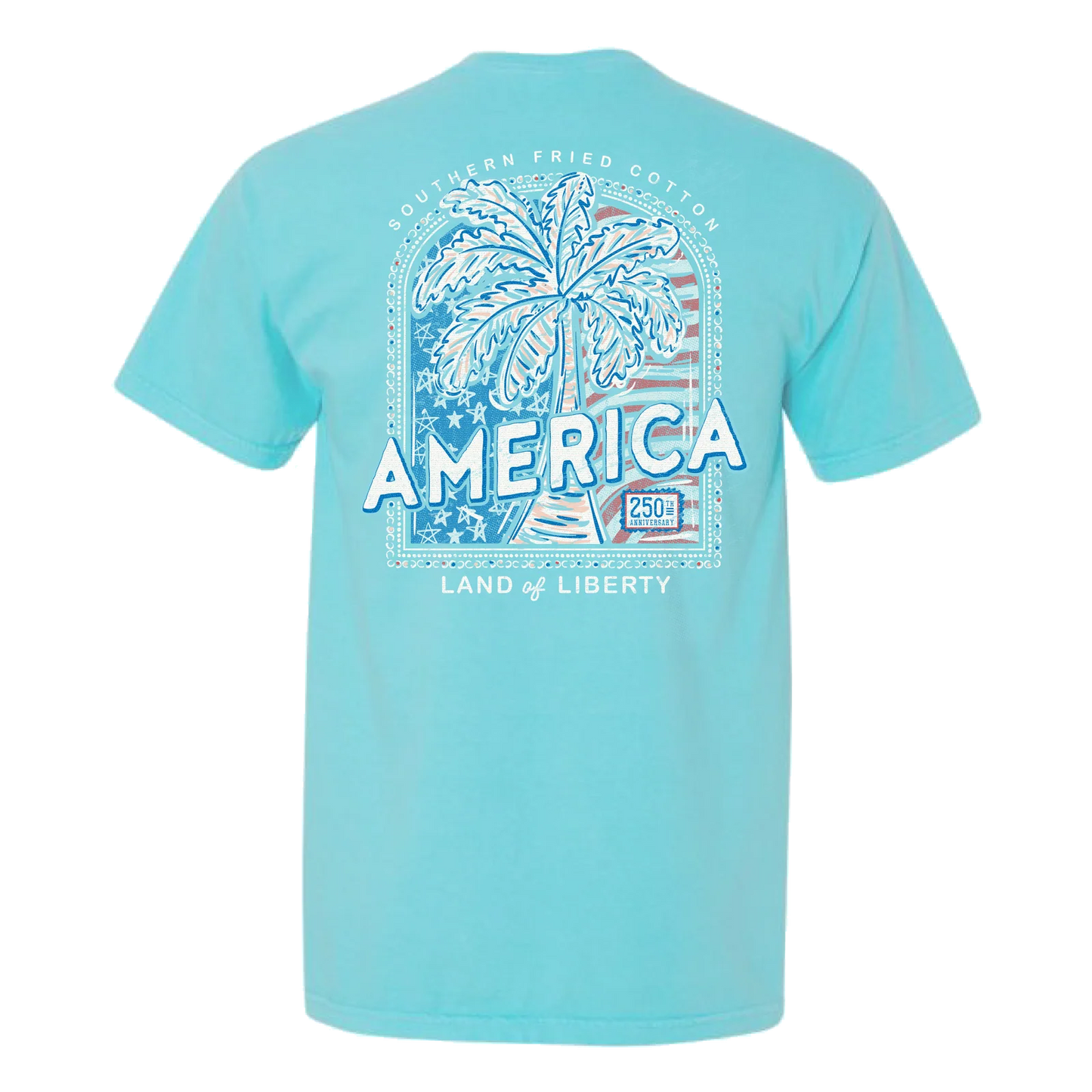 SFC American Palm T-shirt in Lagoon