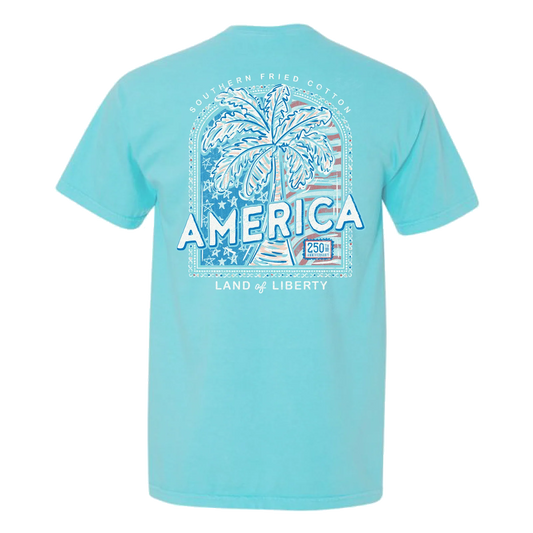 SFC American Palm T-shirt in Lagoon