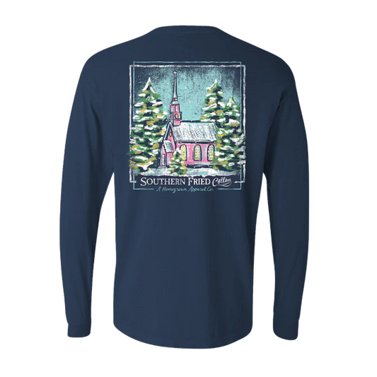 Southern Fried Cotton Winter Country Church Long Sleeve