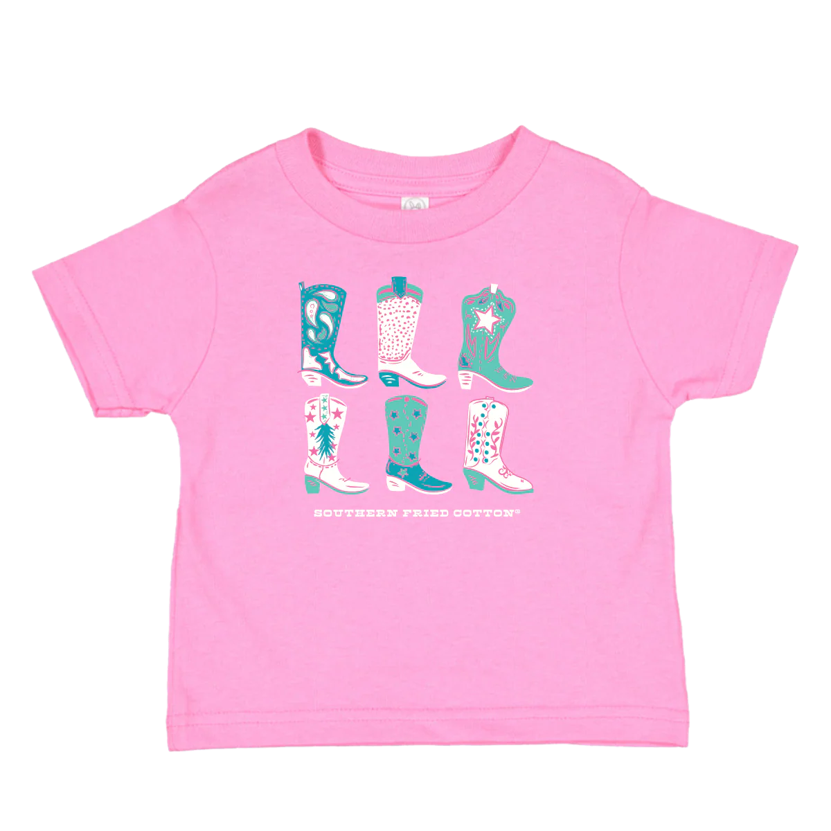 Southern Fried Cotton Dancin Boots Toddler T-shirt