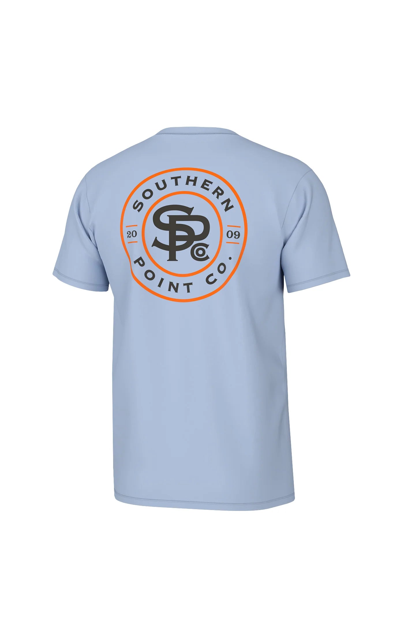 Southern Point Initial Logo Tee in Blue Sky