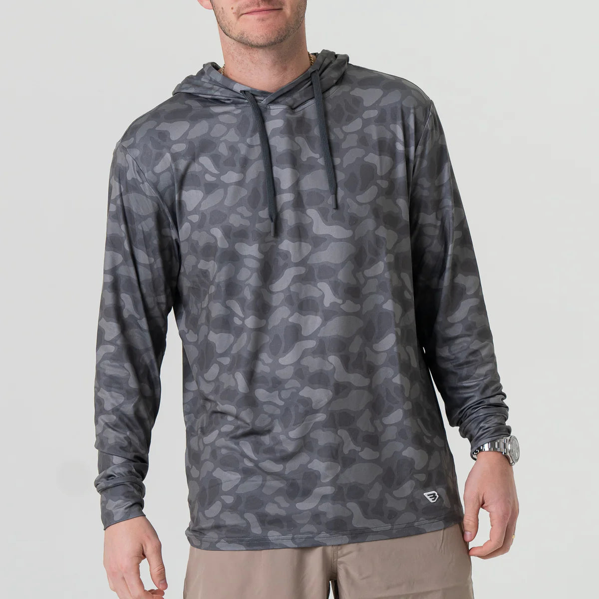 Burlbeo Stone Camo Performance Hoodie
