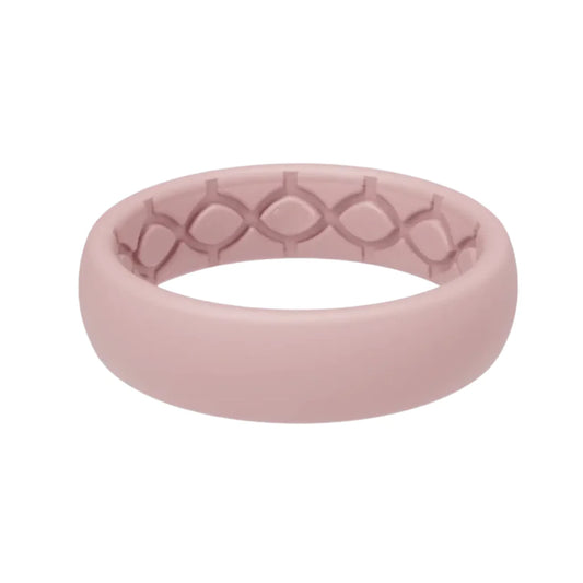 Groove Life the Single Injection Rose Quartz Silicone Ring
