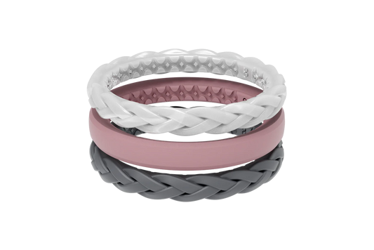 Groove Stackable Air Serenity Rings