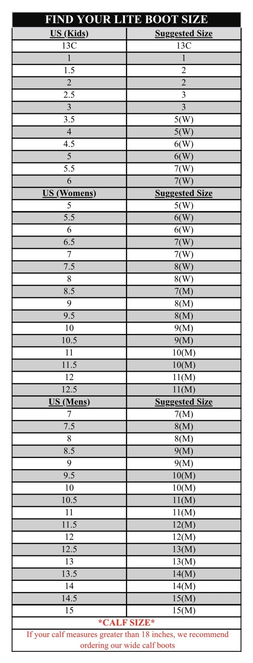 Lite Boots 16" Classic Mens Boot