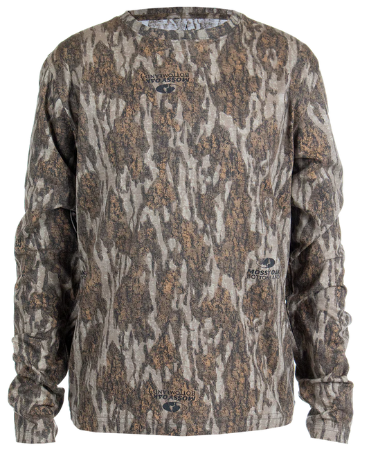 Habit Bear Cave LS Camo Tee Youth