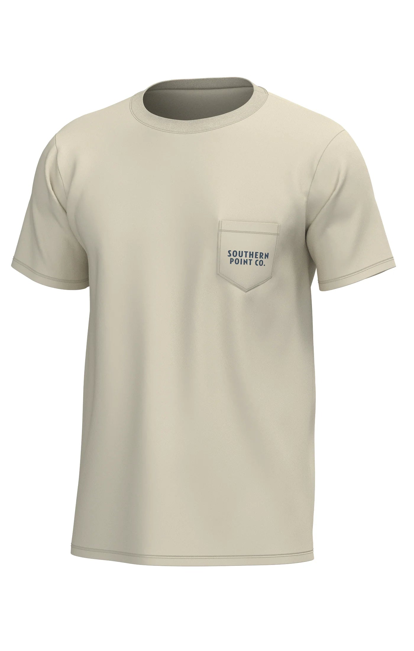 Southern Point Docked Boat T-shirt in Cloud Cream