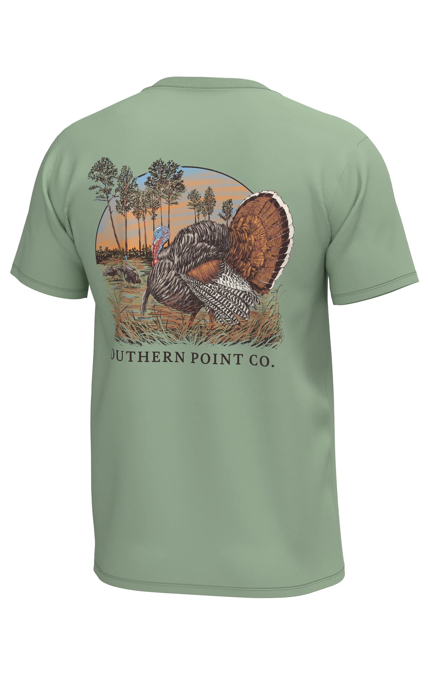 Southern Point Co Turkey Strutting in a Clearing T-shirt