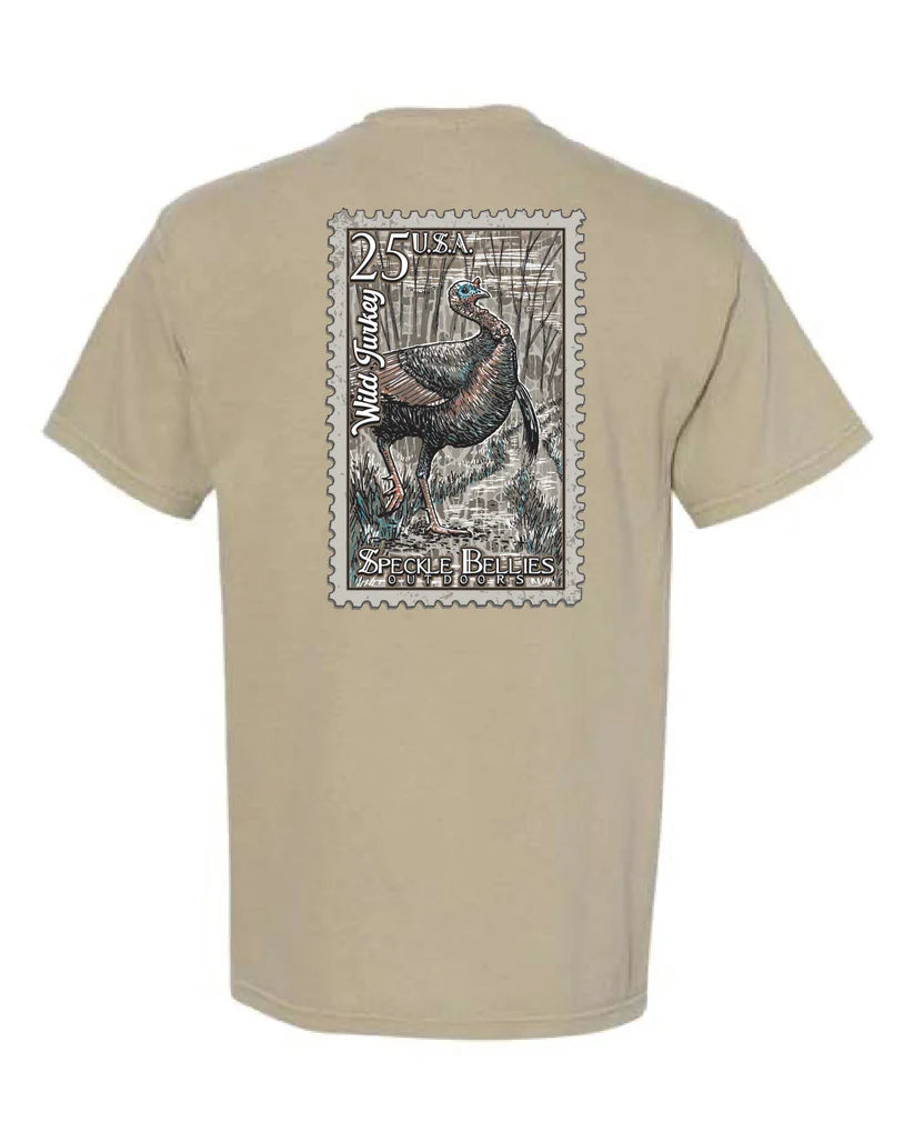 Speckle Bellies Turkey Stamp Youth in Latte
