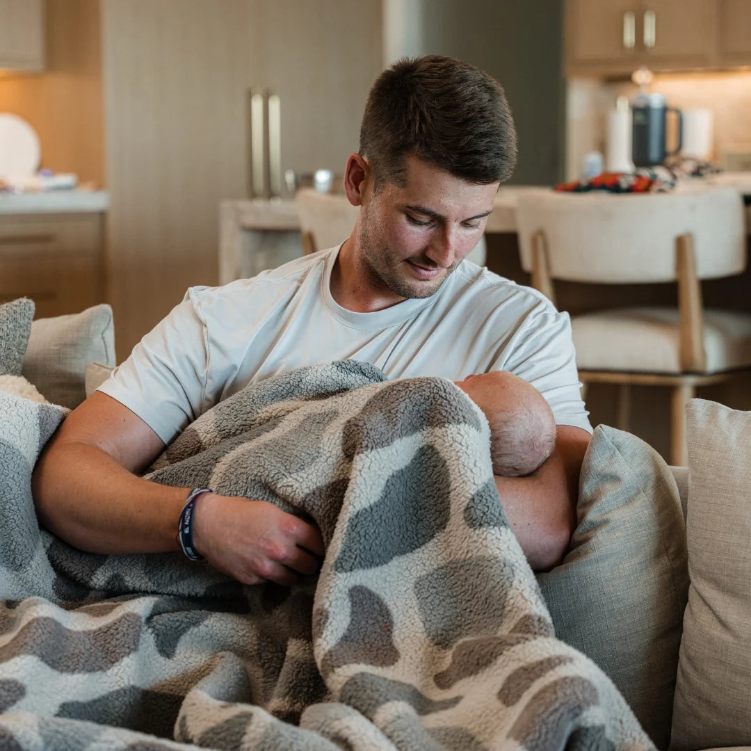 Burlebo Sherpa Blanket Classic Deer Camo