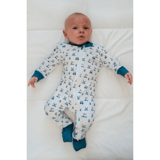 Burlebo Hole in One Zip Up Onesie