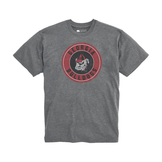 Onward Reserve Georgia Bulldogs Vintage Wash Tee - Granite