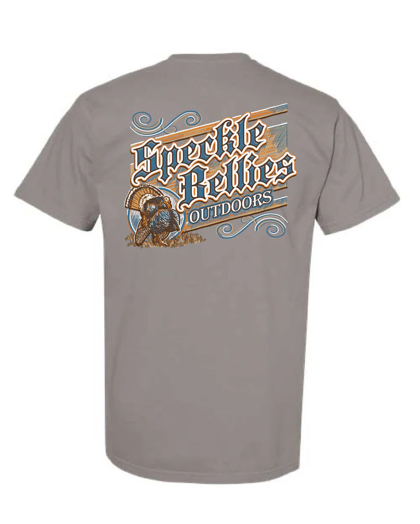 Speckle Bellies Vintage Turkey Tee in Grey