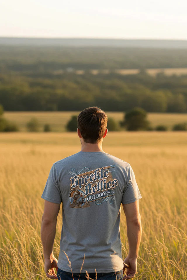 Speckle Bellies Vintage Turkey Tee in Grey