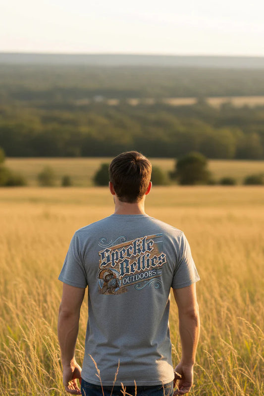 Speckle Bellies Vintage Turkey Tee in Grey