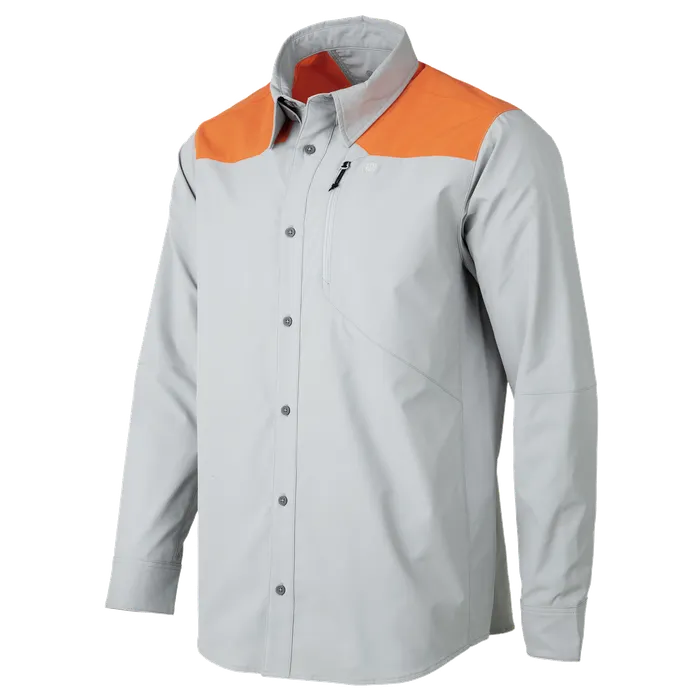 Beretta Ozard Tech Shirt Lite Grey & Blaze Orange