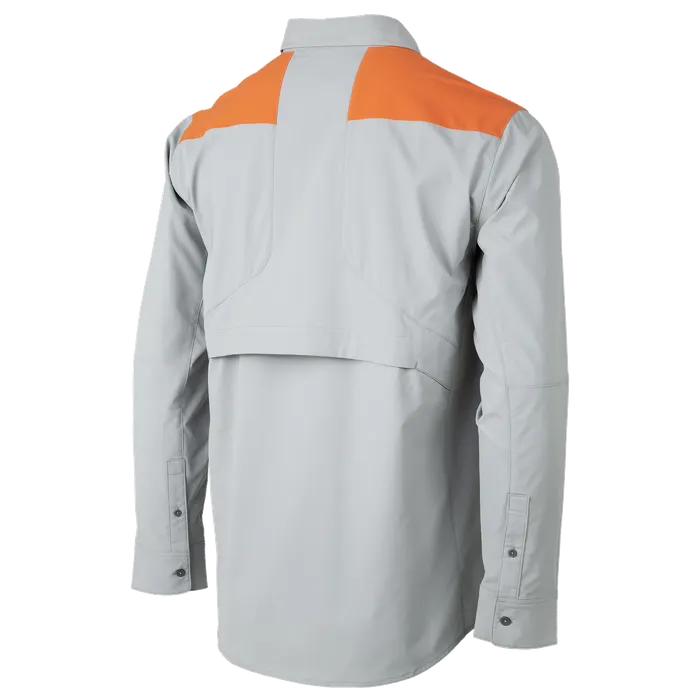 Beretta Ozard Tech Shirt Lite Grey & Blaze Orange