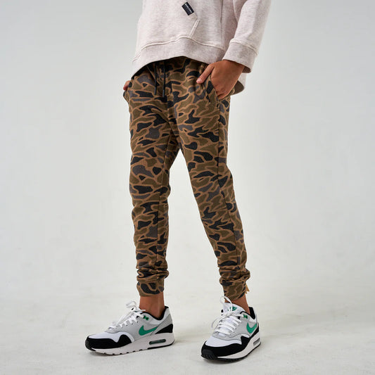 Burlebo Youth - Fleece Jogger - Gauge Camo