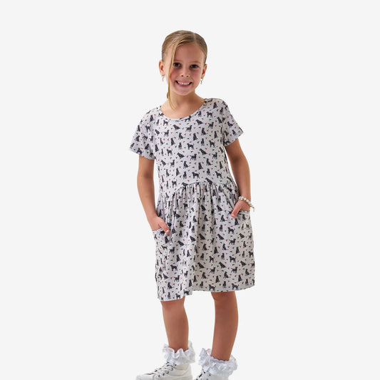Burlebo Ducks & Dogs Moxie Dress Girls