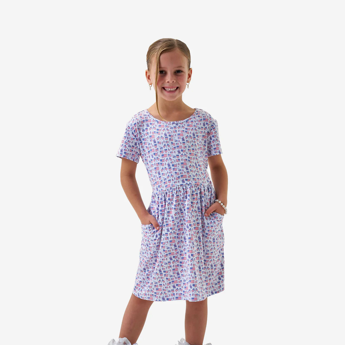 Burlebo Old Glory Moxie Dress Girls