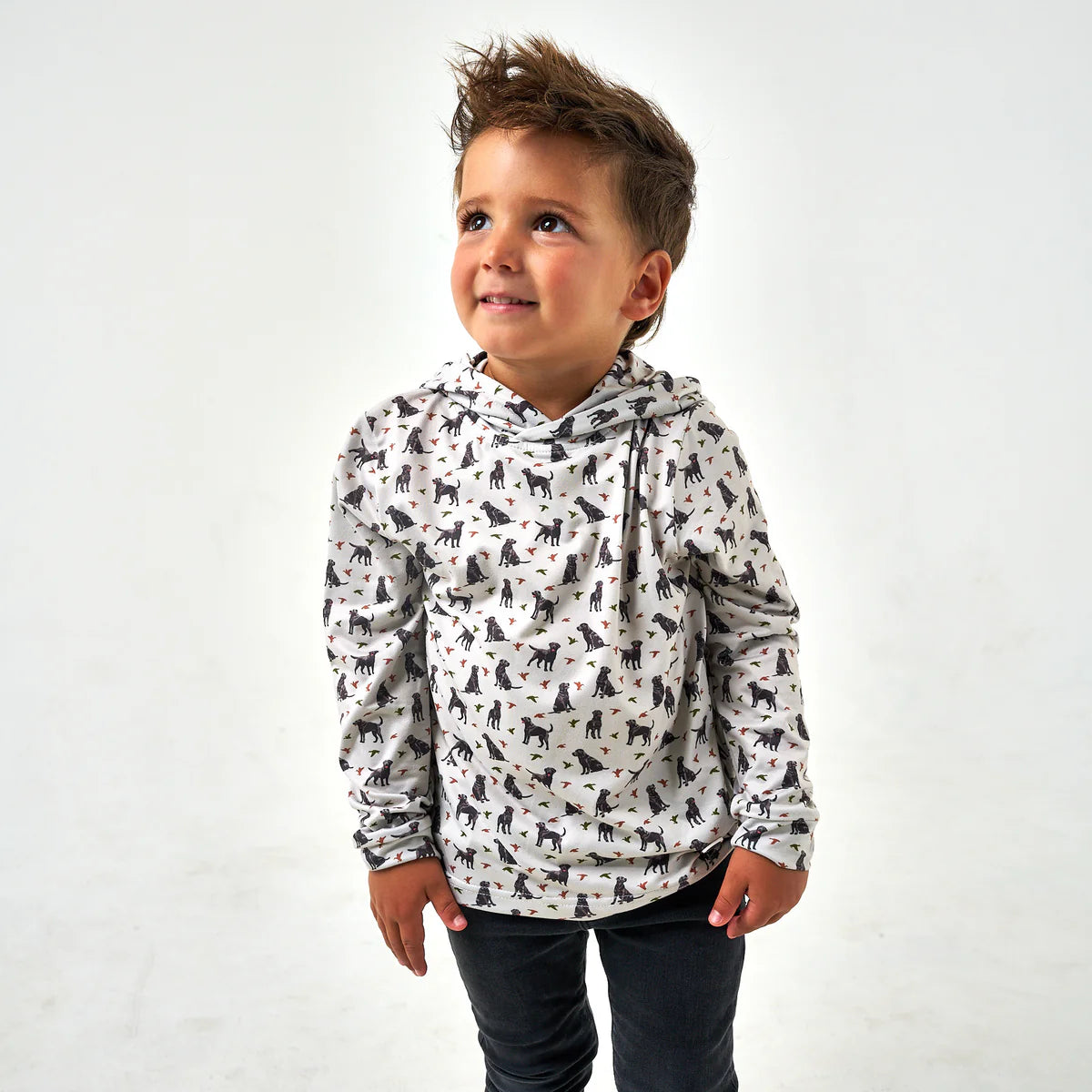 Burlebo Youth Ducks and Dogs Hoodie