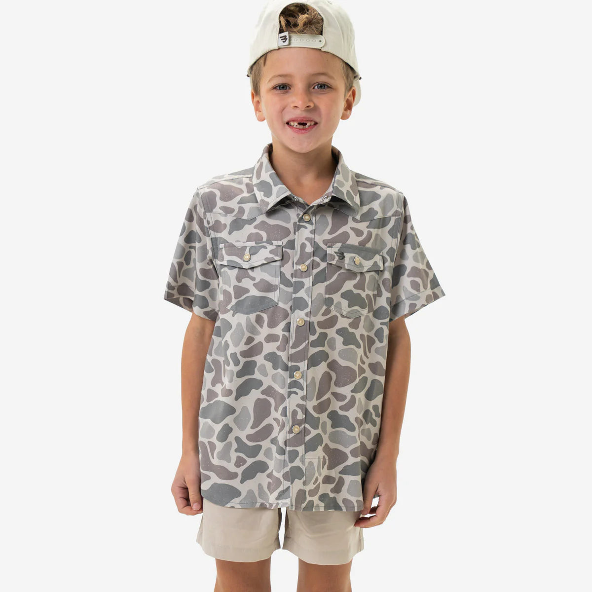 Burlebo Western Classic Deer Button Up Boys
