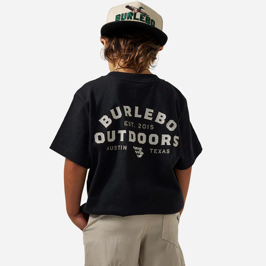 Burlebo Outdoors Logo T-shirt in Black for Boys