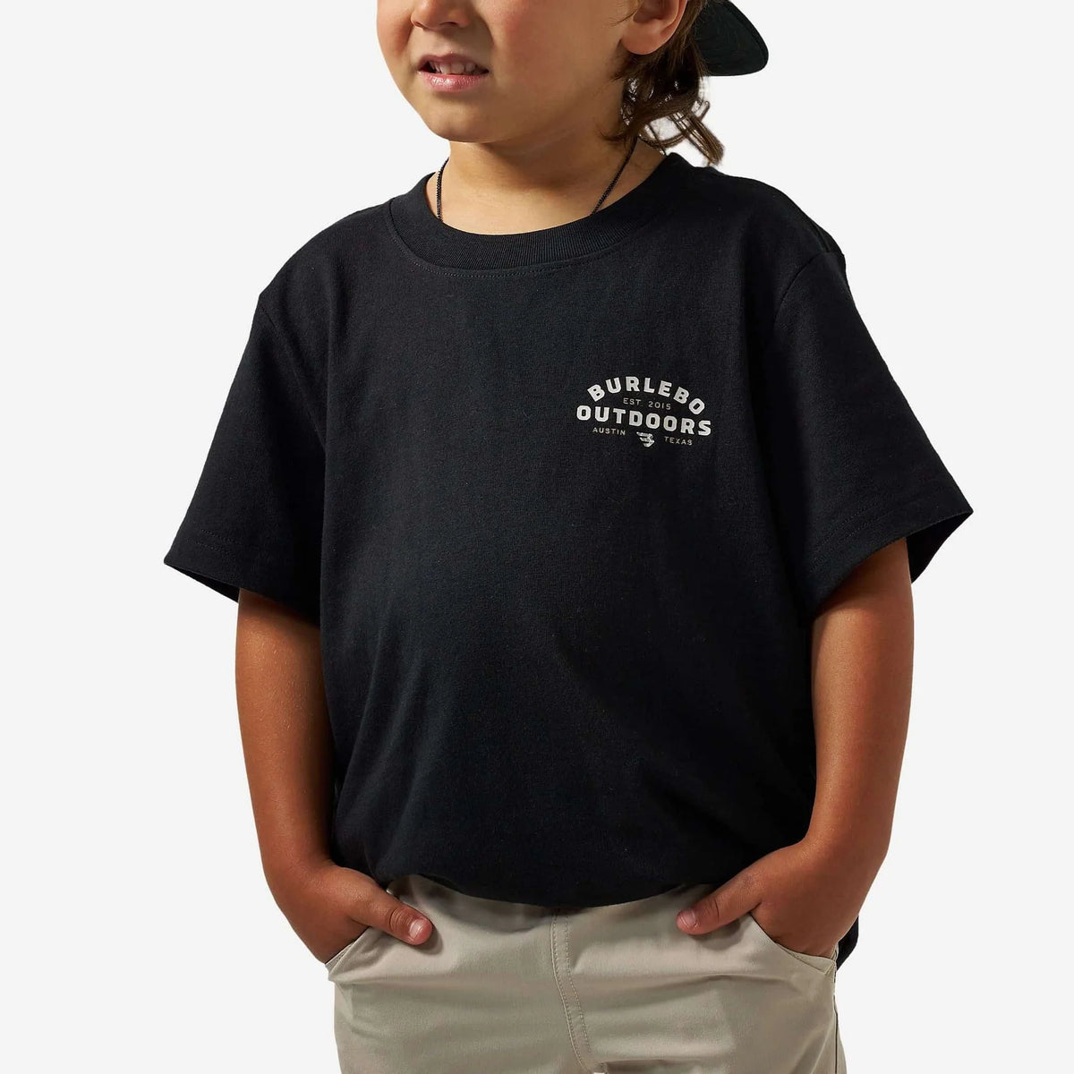 Burlebo Outdoors Logo T-shirt in Black for Boys