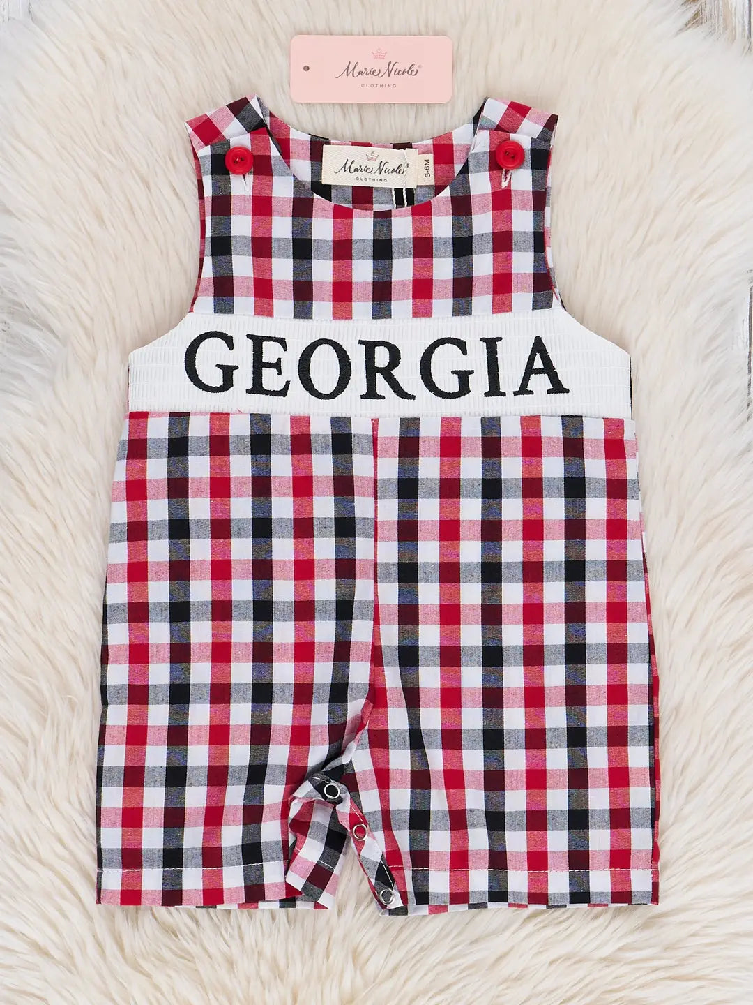 Georgia Smocked Gingham Johnny