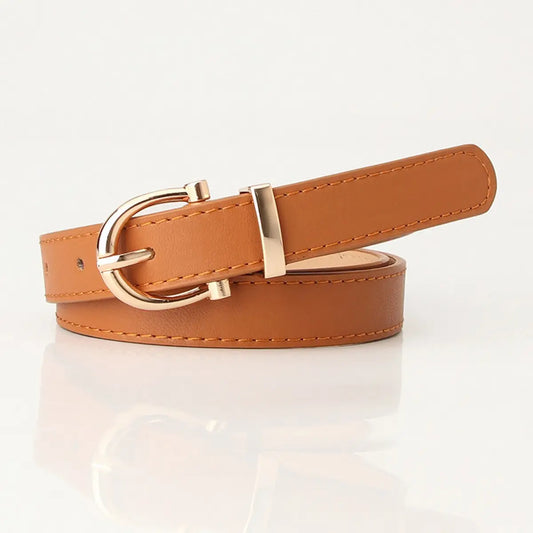 Classic Simple Belt in Camel