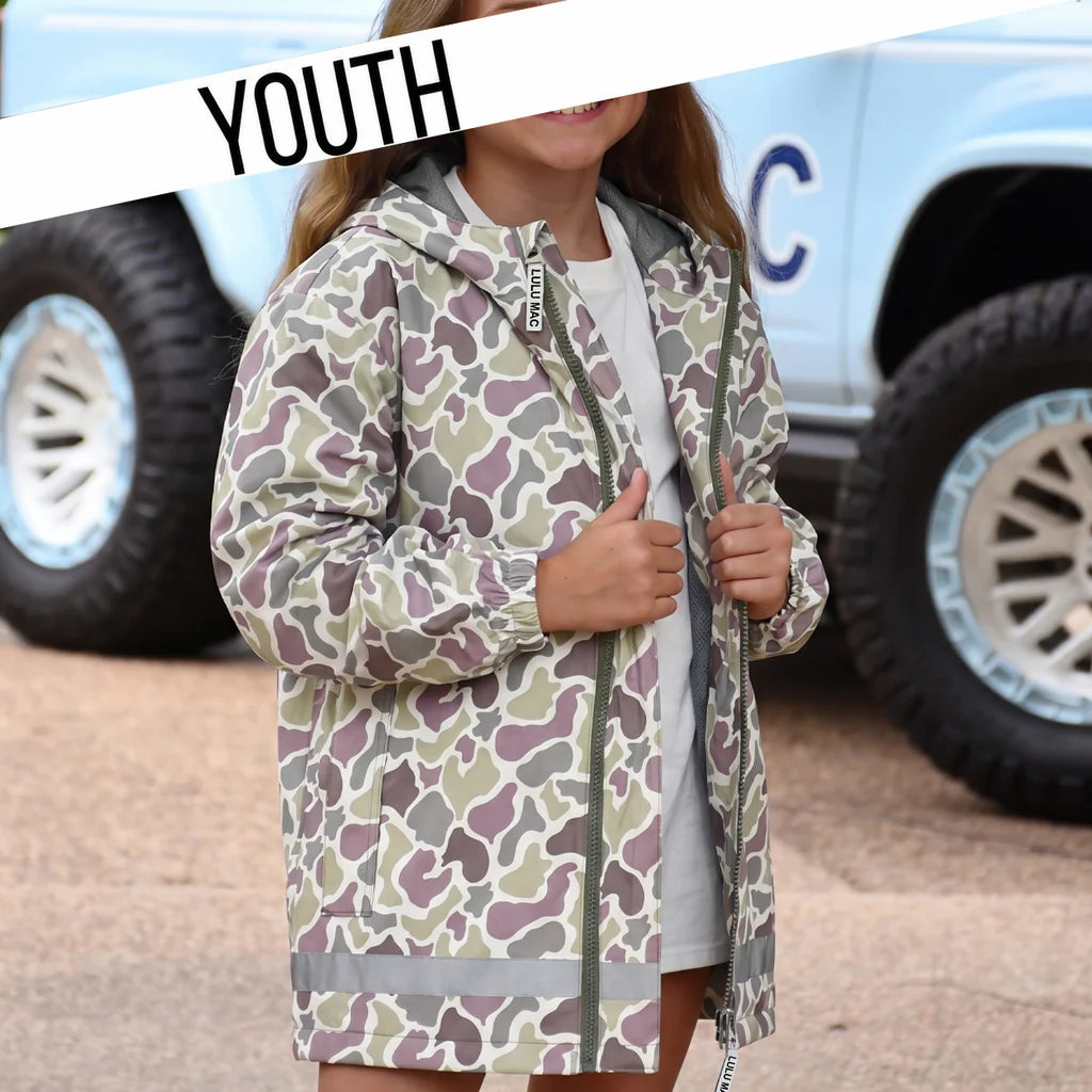 Lulu Mac Camo Youth Raincoat