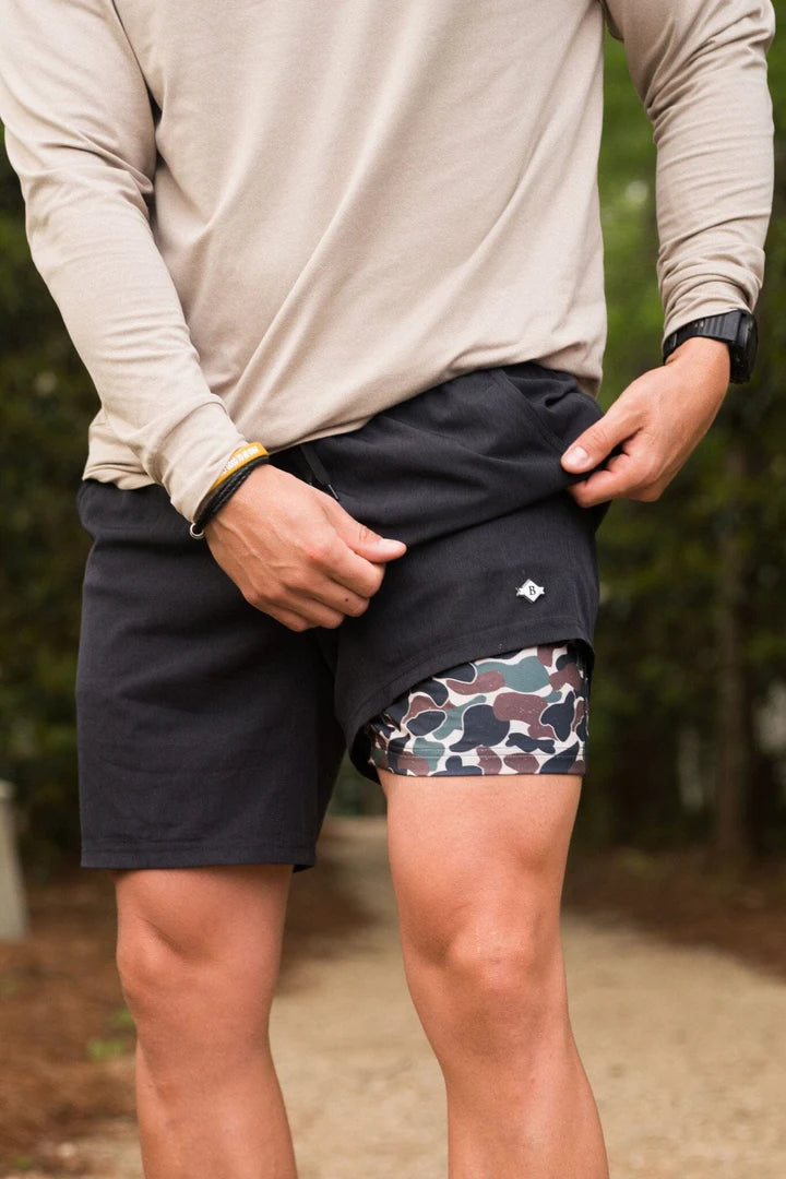 Burlebo Athletic Heather Black w/ Camo Liner