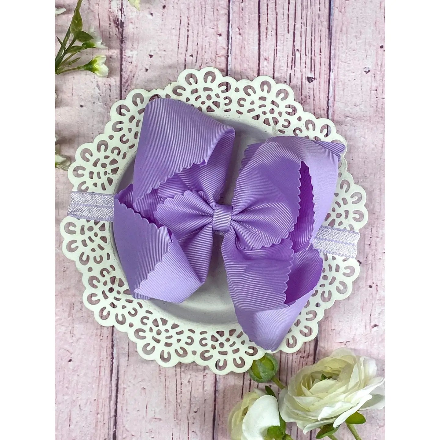 Lavender Oversized Scalloped Headband