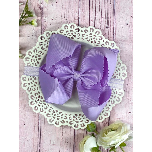 Lavender Oversized Scalloped Headband